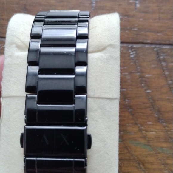 ARMANI EXCHANGE MENS HAMPTON AX2104 WATCH BLACK STAINLESS STEEL - Picture 2 of 3